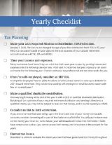 Yearly Checklist 